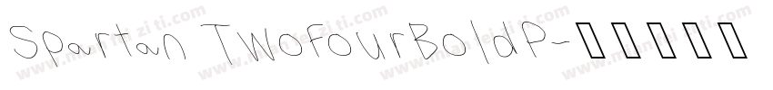 Spartan TwoFourBoldP字体转换